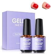 Gellen Gel Nail Polish Remover, 2 Pack Professional Gel Polish Remover for Nails, Quick & Easy Po...