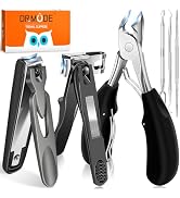 Toenail Clippers for Seniors Thick Toenails, DRMODE Heavy Duty Toe Nail Clippers for Men Thick In...