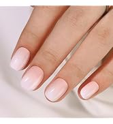 Seenssy Short Press on Nails - Short Square Fake Nails with Glue, Soft Gel Nail Tips for Women, R...