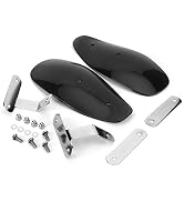 Aramox 10mm/0.4in Universal Motorcycle Hand Guard Wind Deflector Protector Windshield Deflectors(...