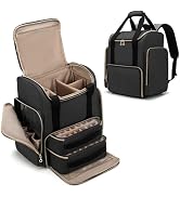 LUXJA Nail Polish Organizer Backpack Holds 70 Bottles and a Nail Lamp, Nail Polish Bag with 2 Rem...