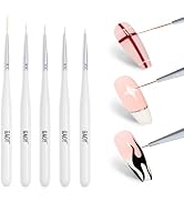 GAOY 5 Pcs Nail Art Liner Brushes, Thin French Liner, Nail Design Tools for Nail Detail Painting,...