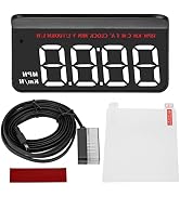 HUD Display for Car OBD2, Car Head Up Display Digital Speedometer, with Overspeed Warning, Speed ...