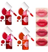 Bekoeen 4PCS Lip Tint Stain Set,Mini Liquid Water Tint,Korean Lip Gloss Moisturizing Natural,Long...