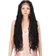 Style Icon Faux Locs Wig Long Dreadlock Wig with Baby Hair Goddess Wigs Synthetic Twist Hair Wig ...
