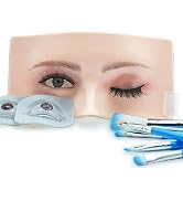 GETPUCHRA Makeup Practice face Eye Makeup Silicone Makeup Practice Board Realistic Face Model Mak...