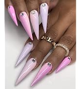 NABULOUS Soft Gel Nail Tips, Stiletto XL, 360 Pieces, Full Cover, Clear, 0 Ounce (Pack of 1)