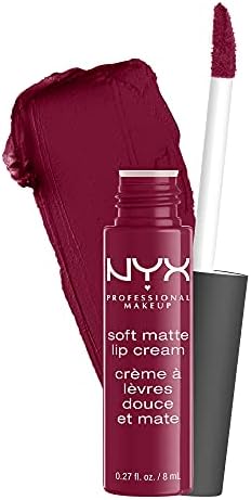 NYX PROFESSIONAL MAKEUP Soft Matte Lip Cream, Lightweight Liquid Lipstick - Copenhagen (Matte Rich Plum)