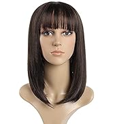 Bob Wig,Brown Short Wigs SYXLCYGG Flame Retardant 14