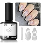 modelones Cat Eye Gel Nail Polish, 15 ML Glitter Holographic Magentic Nail Polish with Magnet Soa...