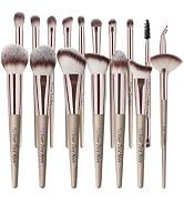 Personalized Makeup Brushes 18 Pcs Make Up Brushes Professional Custom Makeup Brushes Set Premium...