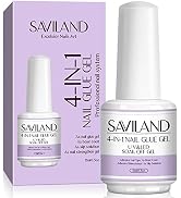 Saviland Super Strong Nail Glue Gel - 15ML Professional Gel Nail Glue for Acrylic Nails Nail Glue...
