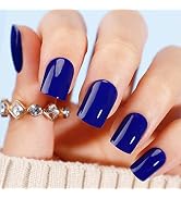 Press on Nails Short Square, BettyCora 24 Pcs 12 Size Press-On Acrylic Fake False Gel Nails Manic...