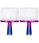 Yebeauty 2 Pack Barber Brush, Soft Neck Sweeping Duster for Cleaning Broken Hair Clipper Cleaner ...
