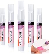 GLAMERMAID Press on Nails Glue for Nail Tip, Acrylic Nails and Press On Nails 5PCS Nail Glue with...