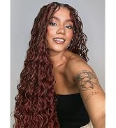 Goddess Bohemian Box Braids Crochet Hair 7 Packs 18 Inch Boho Crochet Braids for Black Women Pre ...