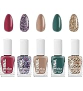 Eternal Nail Polish Set 5 Piece Kit: Long Lasting, Quick Dry and Cruelty Free. Made in USA - 0.46...