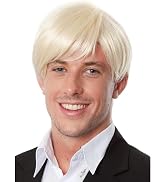 ALLAURA Compatible Fred Men's Blonde Wig - Karate Kai, Cobra, Malfoy, Cosplay, Halloween