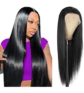 Beauty Queen 16A 13x4 Lace Front Wigs Human Hair Straight HD Lace Front Wigs Pre Plucked 22 Inch ...