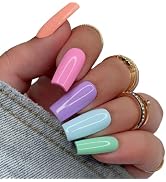 Square Long | Gel Nail Tips | NABulous Nails | Soft Gel Nail Tips | Full Cover & Pre-shaped | Fal...