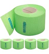 Disposable Barber Neck Paper- 5 Rolls & 500 Neck Strips, Barber Supplies for Salon Hair Styling (...