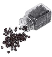 Silicone Micro Link Rings, Hair Extension Beads Silicone, Nano Hair Extension Beads 1 Bottle/Set ...