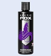 ARCTIC FOX Vegan and Cruelty-Free Semi-Permanent Hair Color Dye (8 Fl Oz, PURPLE AF)