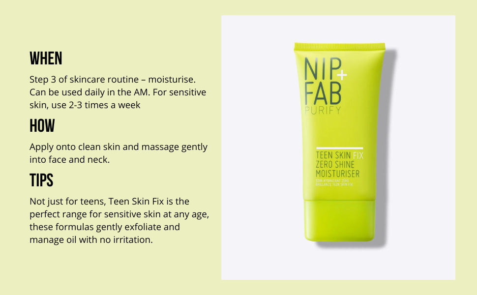 Teen Skin Fix Zero Shine Moisturiser