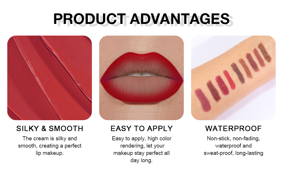BINGBRUSH Crayon Matte Longwear Lipstick Pack Set