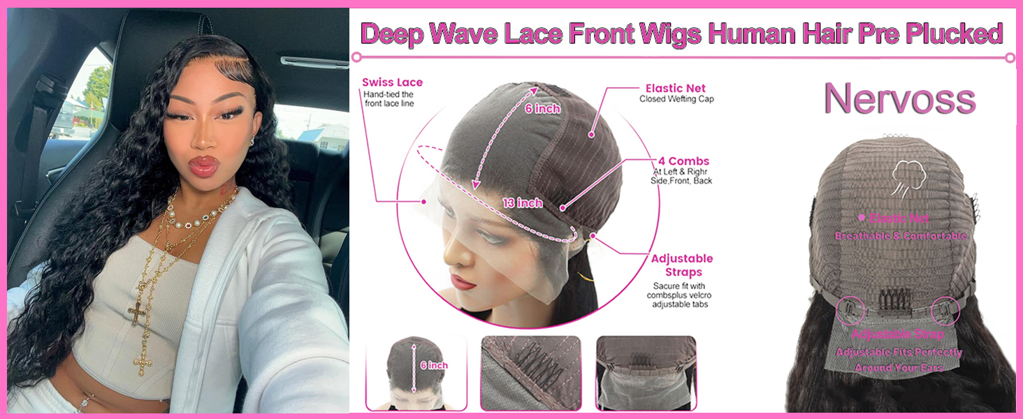 deep wave lace front wigs human hair Lace front wigs human hair lace frontal wigs deep wave wigs