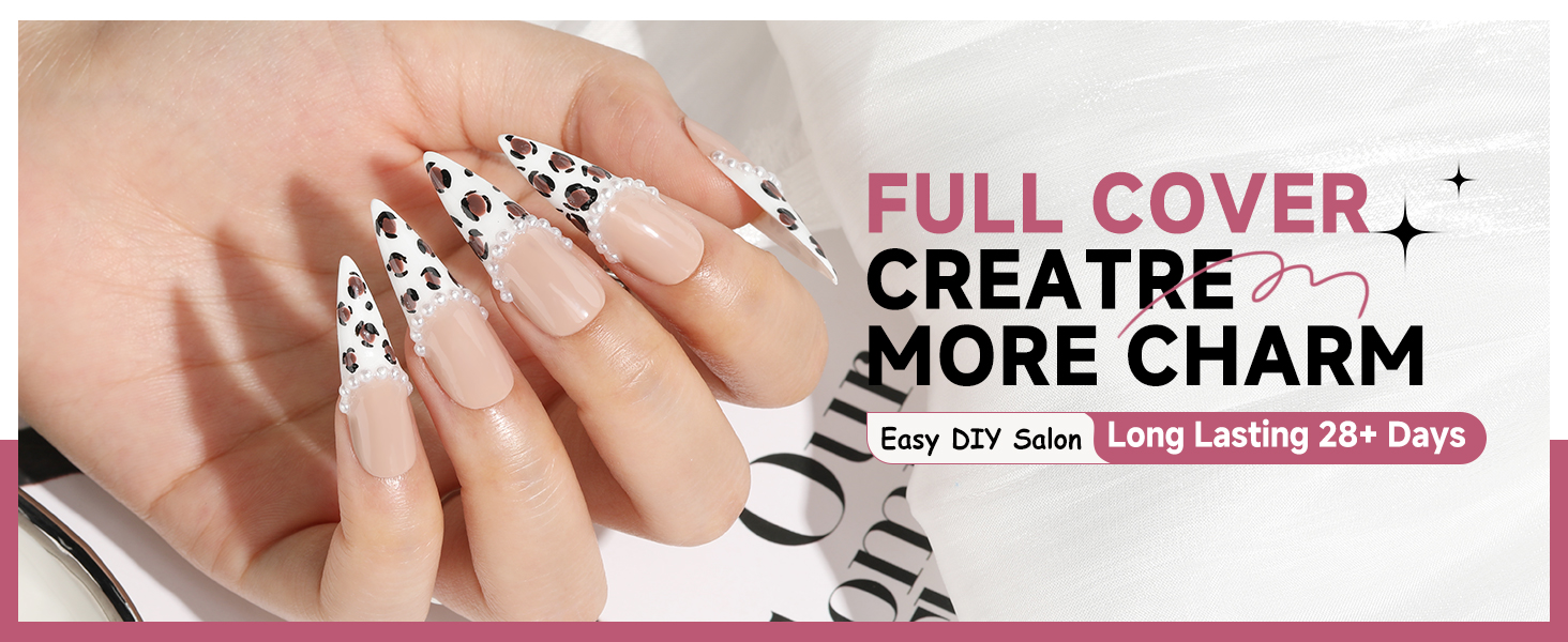 UNA GELLA Long Stiletto Nail Tips
