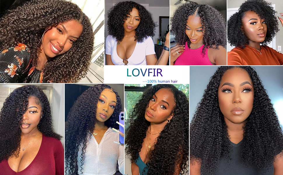 V Part Wigs For Black Women Human Hair
