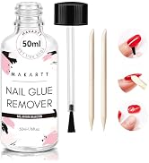 Makartt Nail Glue Remover: for Acrylics Press Ons - 50ML Debonder Without Acetone, Can't Remove G...