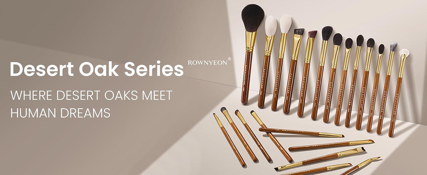 Desert Oak Series makeup Brushes