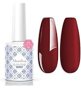 MelodySusie Fleurwee Plant Based Gel Nail Polish, Hema Free Rose Red Nail Polish, Soak Off UV LED...