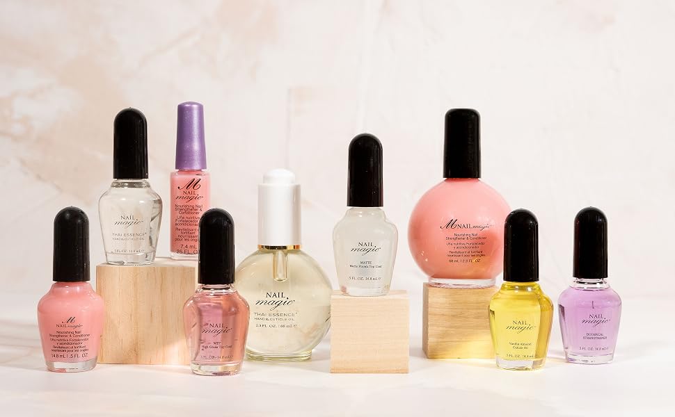 Nail Magic Group of nail care products Nourish, Strengtheners, TopCoats, Hand &amp; Cuticle Oils