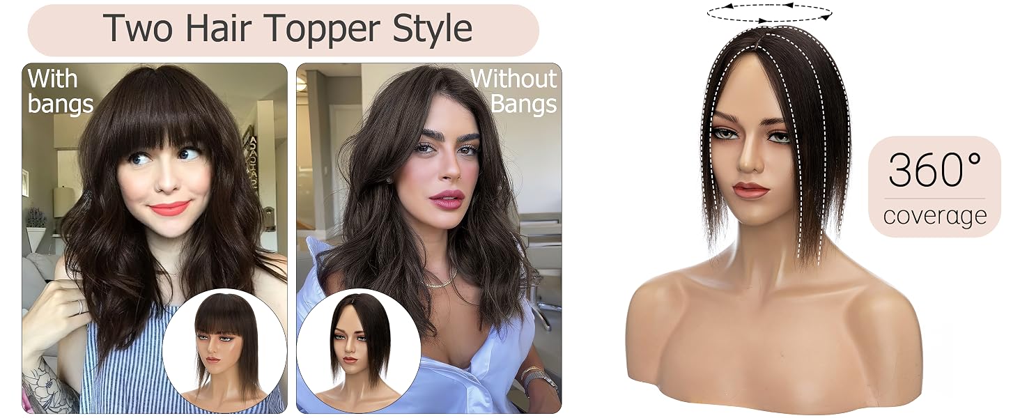 SEGO HAIR human hair toppers for women