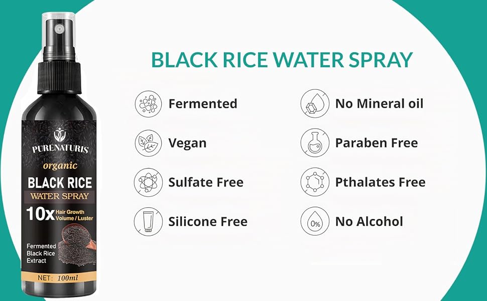 Anti-Hair Loss, Rice water for hair growth, Hair Growth Shampoo, Damaged Hair treatment
