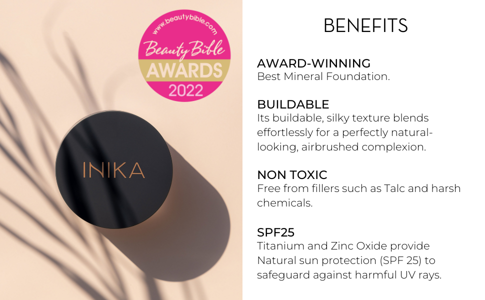 INIKA Organic Loose Mineral Foundation Benefits
