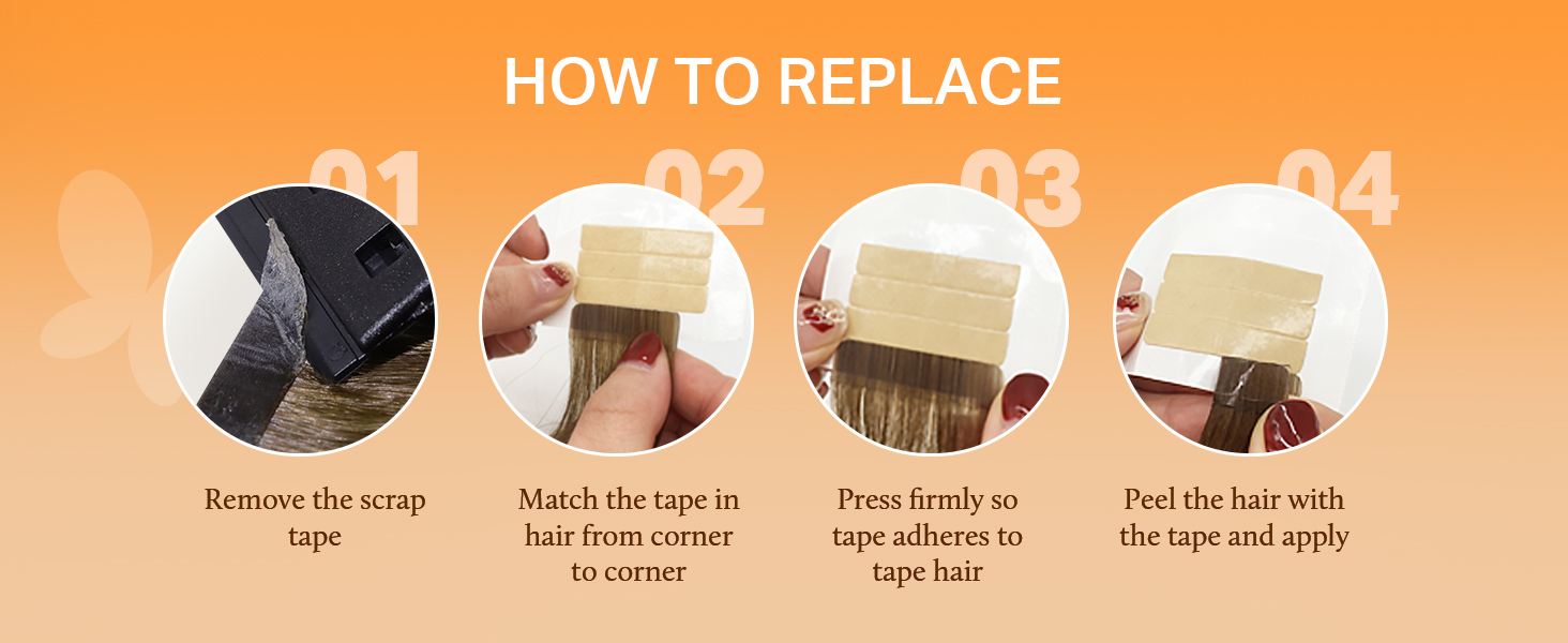 hair extensions tape in