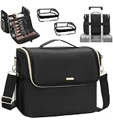 Makeup Train Case Large Makeup Bag Travel Cosmetic Bag Professional Makeup Artist Bag Large Capac...