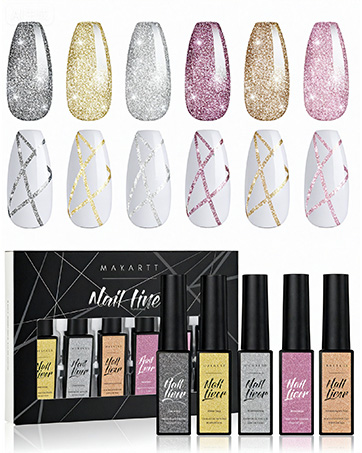 glitter liner polish
