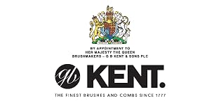 Kent logo showing crest with writing "by appointment to her majesty the queen brushmakers"