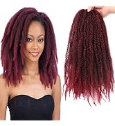 Marley Hair-18 Inch Marley Twist Braiding Hair for Faux Locs 3 Packs Cuabn Twist Hair for Twists ...