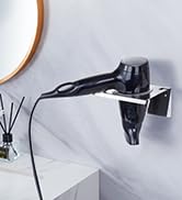 Hair Dryer Holder Wall Mounted, Hair Tool Organizer for Blow Dryer Holder Stainless Steel, Bathro...