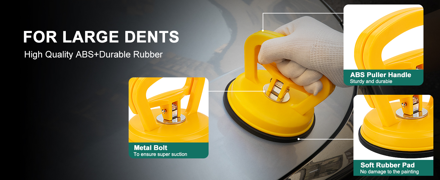 Dent Puller Hail Remover Kit, Car Paintless Dent Removal Kit Tools Dent Suction Puller Repair