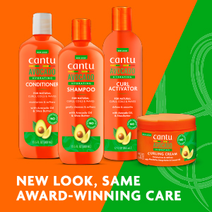 Product containers for conditioner, shampoo, curl activator & curling cream