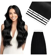 Vlasy Tape in Hair Extensions Human Hair 16 Inch 16pcs Mini Tape in Extensions Real Human Hair Ex...