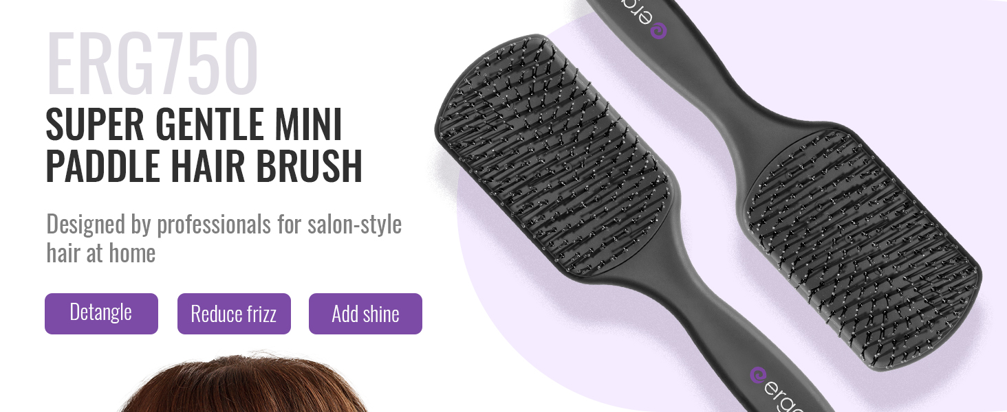 Ergo Super Gentle Mini Paddle Hair Brush