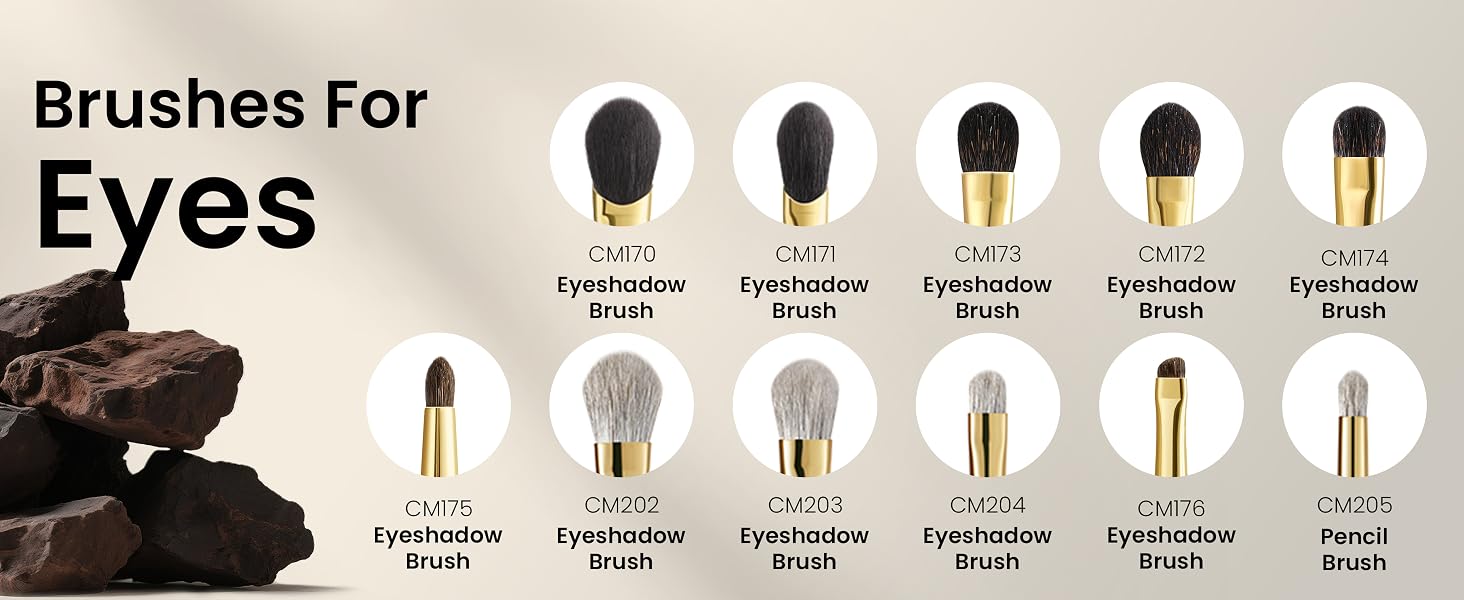 Desert Oak Series makeup Brushes